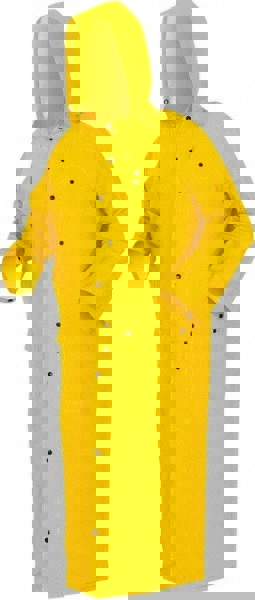 Rain Jacket: Size 3X-Large, Yellow, Polyester